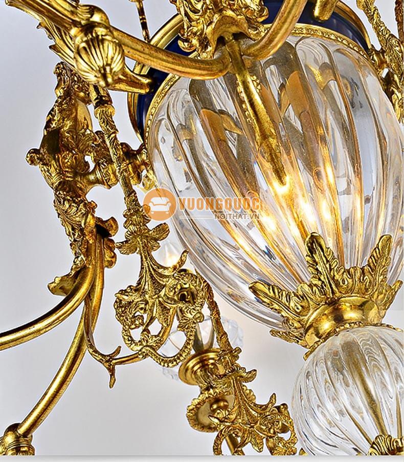 Đèn chùm đồng nhập khẩu đẹp abr149-10